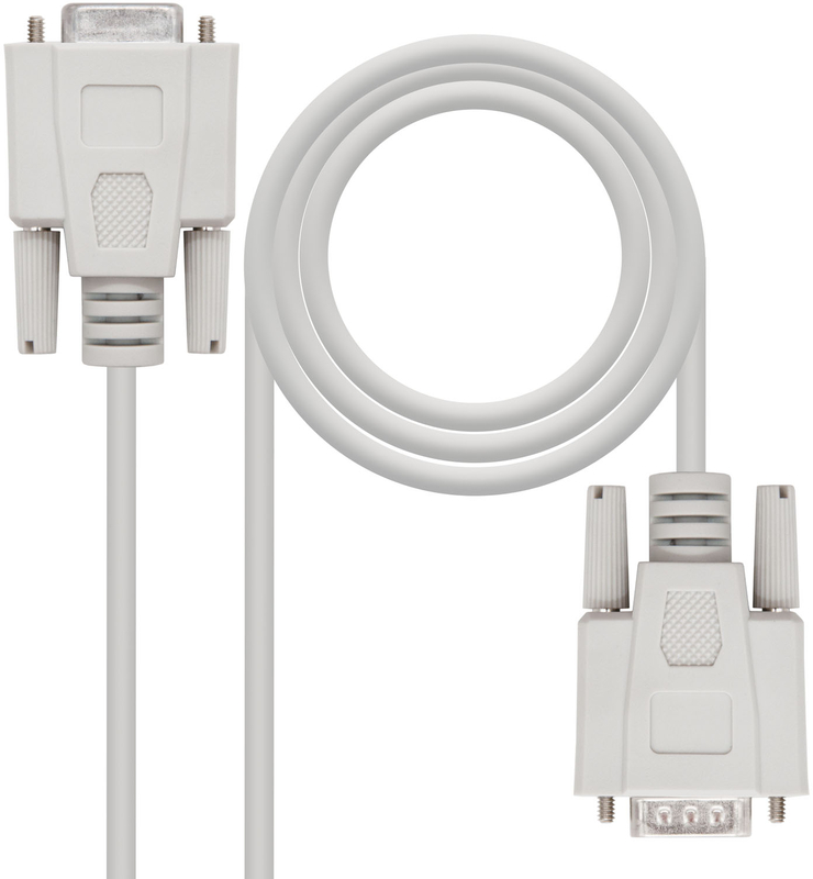 Nanocable - Cable SERIE RS232 NanoCable DB9/M-DB9/F 1.8 M