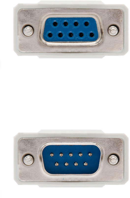 Nanocable - Cable SERIE RS232 NanoCable DB9/M-DB9/F 1.8 M