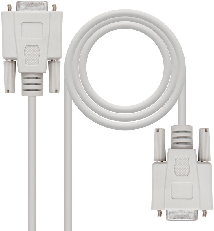 Nanocable - Cable SERIE Null Modem NanoCable DB9/F-DB9/F 1.8 M
