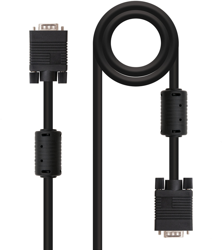 Cable SVGA Com Ferrite NanoCable VGA M/M 1.8 M