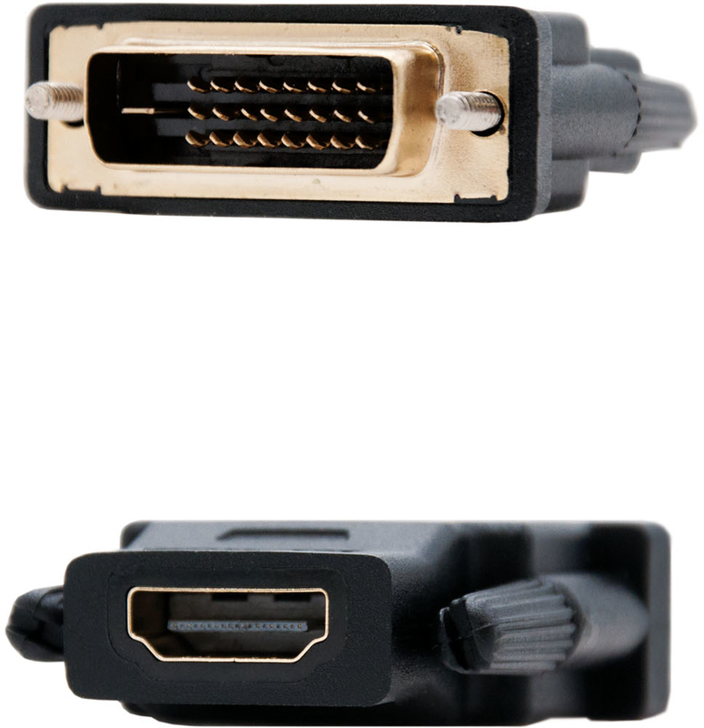 Nanocable - Adaptador NanoCable DVI 24/1/M para HDMI/F
