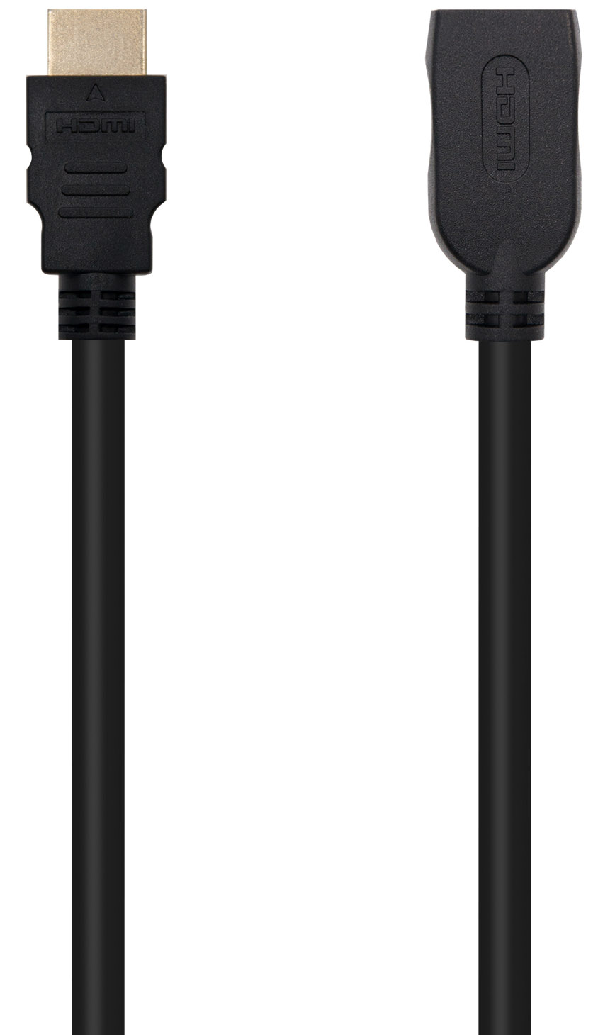 Nanocable - Cable Prolongador NanoCable HDMI 2.0 A/M-A/F 1 M Negro