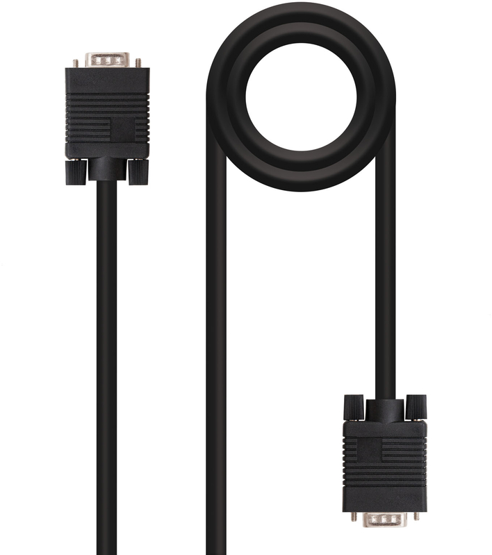 Cable SVGA NanoCable VGA M/M 1.8 M Negro