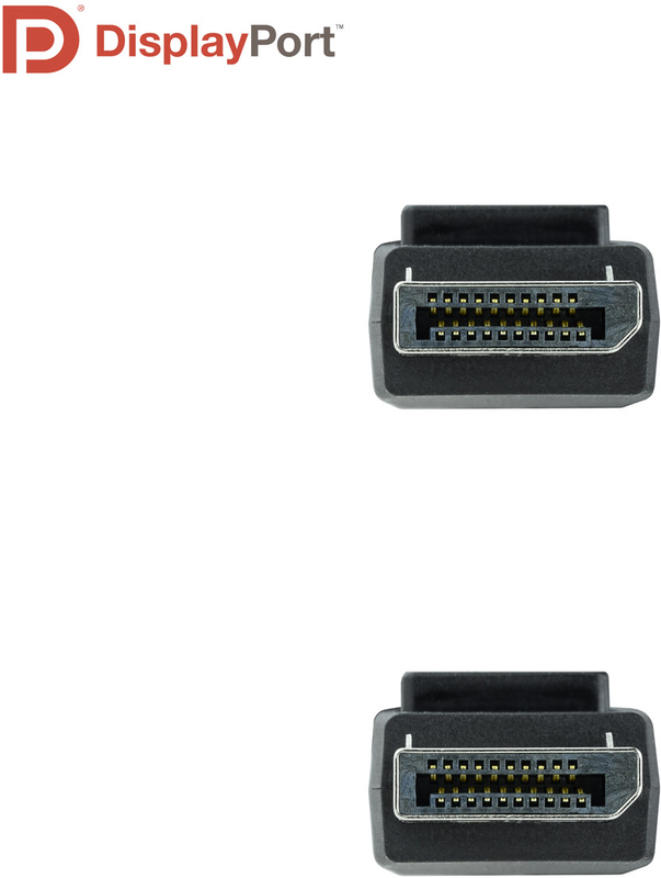 Nanocable - Cable DisplayPort 1.4 NanoCable DP M/M 1 M Certificado VESA