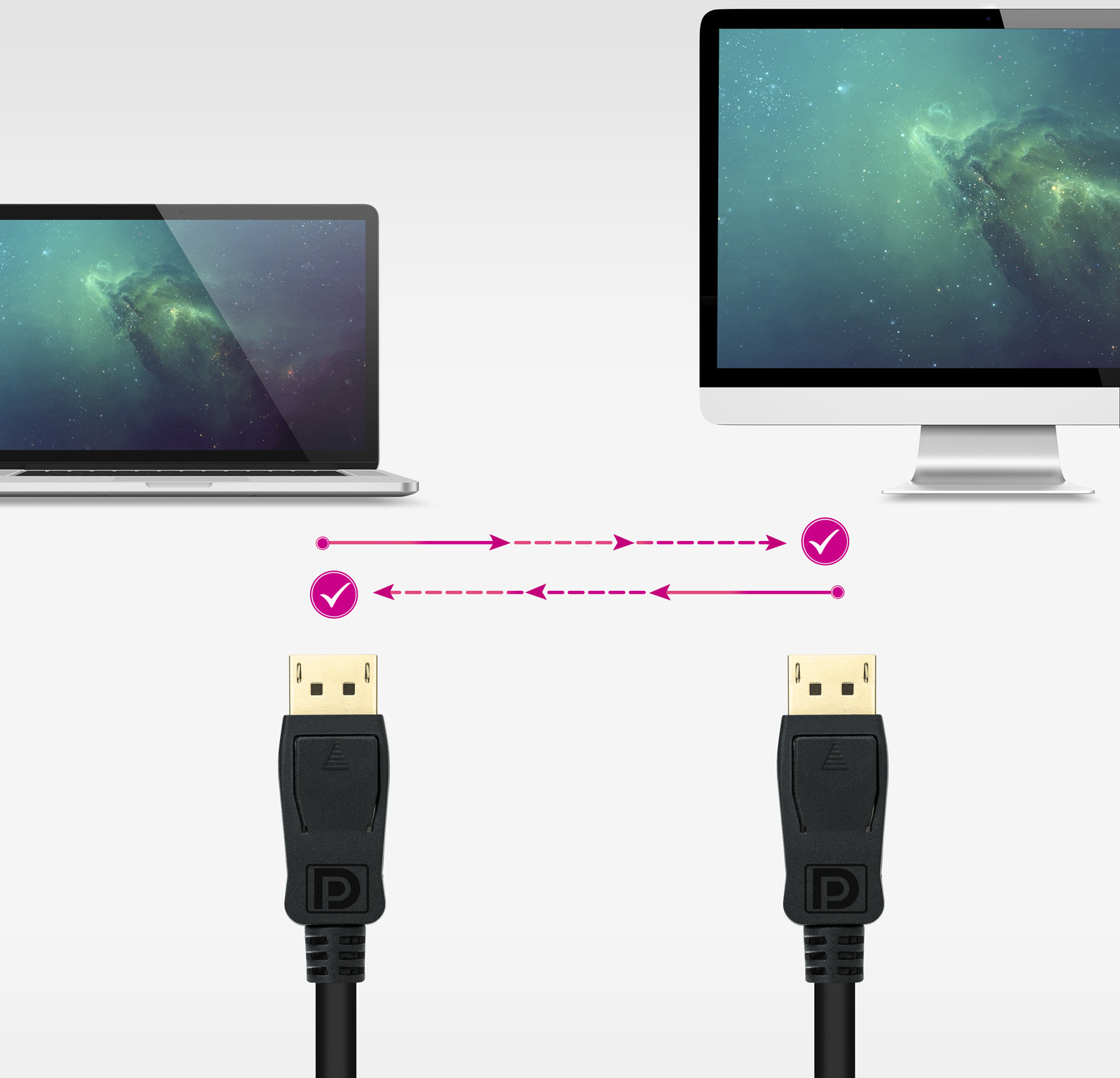 Nanocable - Cable DisplayPort 1.4 Nanocable DP M/M 0.5 M Negro