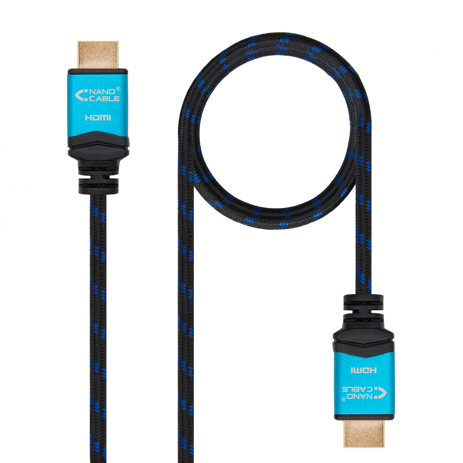 Cable HDMI V2.0 4K@60Hz 18Gbps Nanocable A M/M 0.5 M Premium Negro