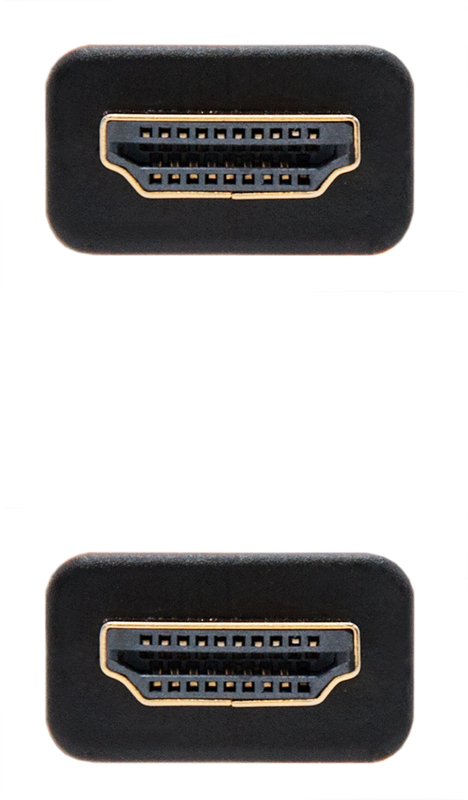Nanocable - Cable HDMI V2.0 4K@60Hz 18Gbps NanoCable USB-A M/M 1 M Premium Negro