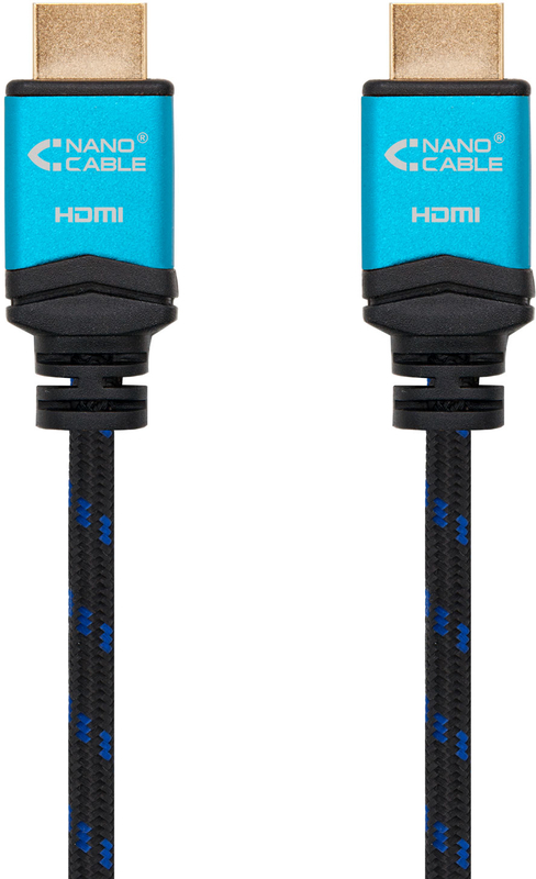 Nanocable - Cable HDMI V2.0 4K@60Hz 18Gbps NanoCable USB-A M/M 2 M Premium Negro