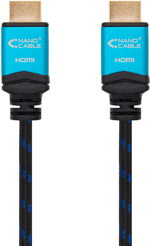 Nanocable - Cable HDMI V2.0 4K@60Hz 18Gbps NanoCable USB-A M/M 3 M Premium Negro