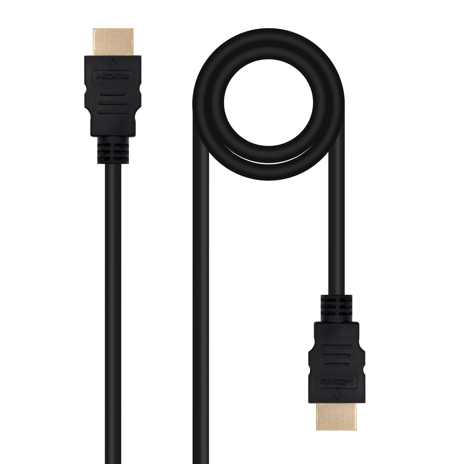 Nanocable - Cable HDMI V2.0 4K@60Hz 18Gbps NanoCable USB-A M/M 1 M Negro