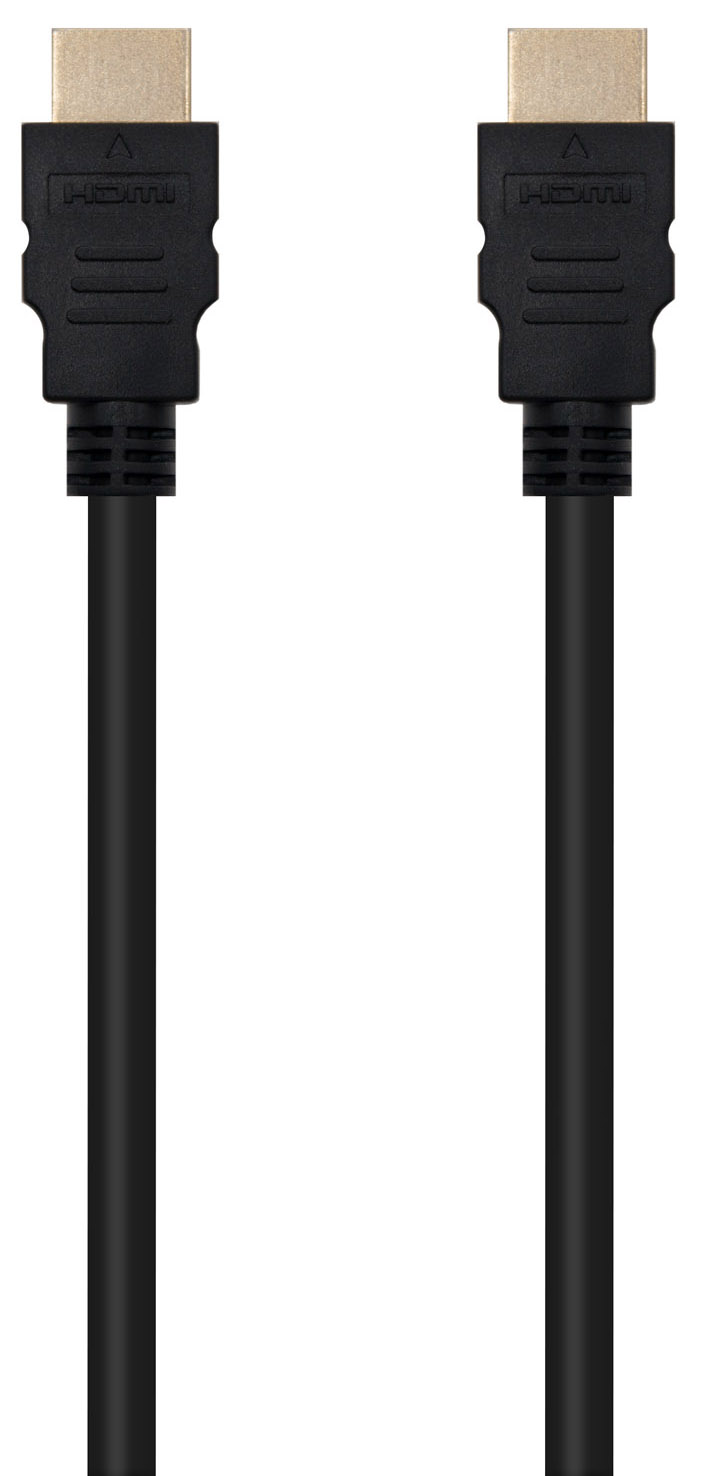 Nanocable - Cable HDMI V2.0 4K@60Hz 18Gbps NanoCable USB-A M/M 7 M Negro