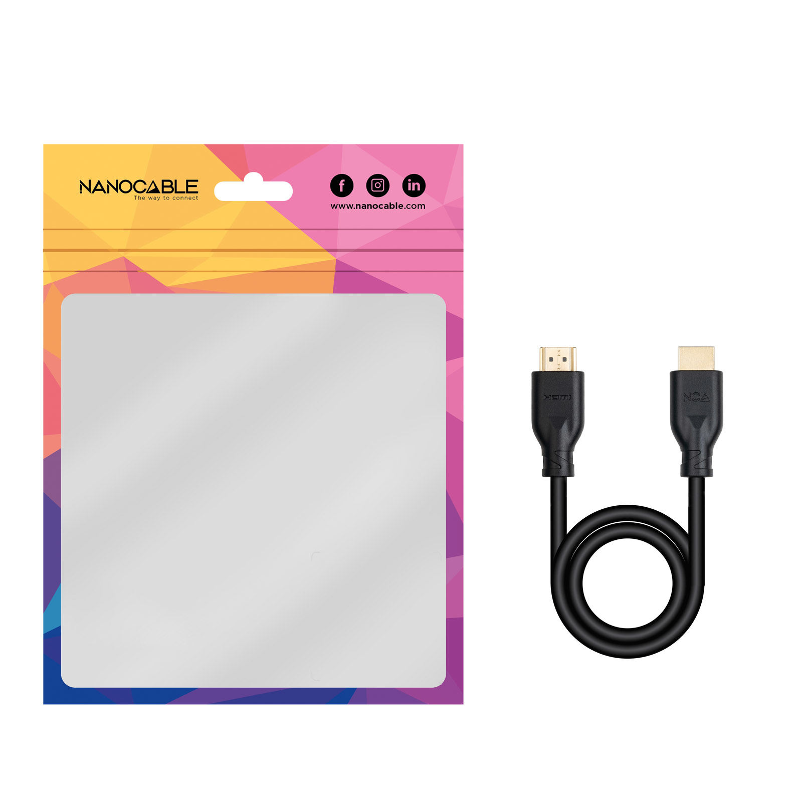 Nanocable - Cable Nanocable HDMI V2.0 4K@60Hz 18Gbps CCS 2M Negro