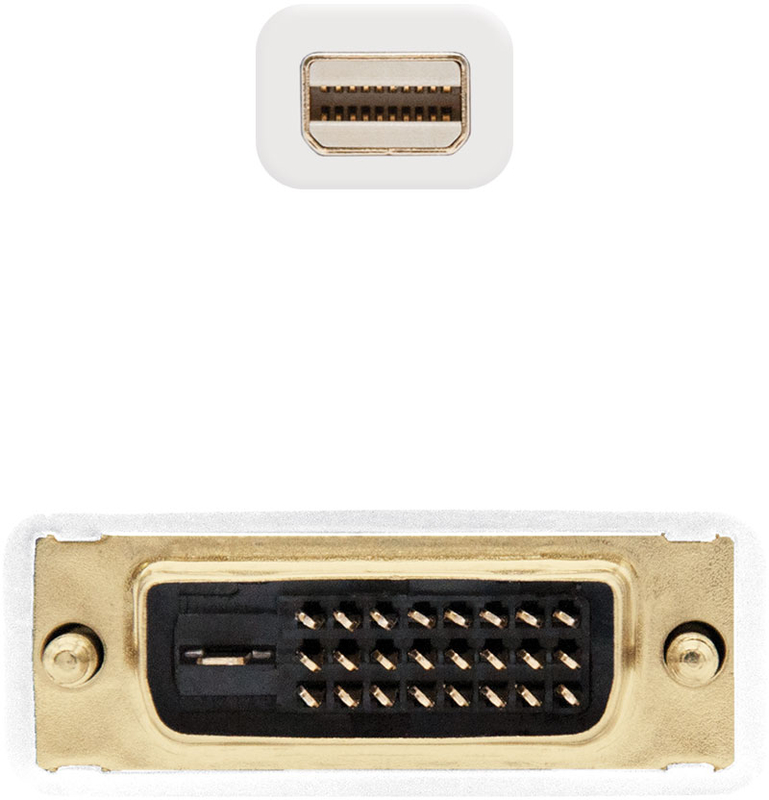 Nanocable - Cable Conversor NanoCable Mini DisplayPort/M para DVI/M 2 M Blanco