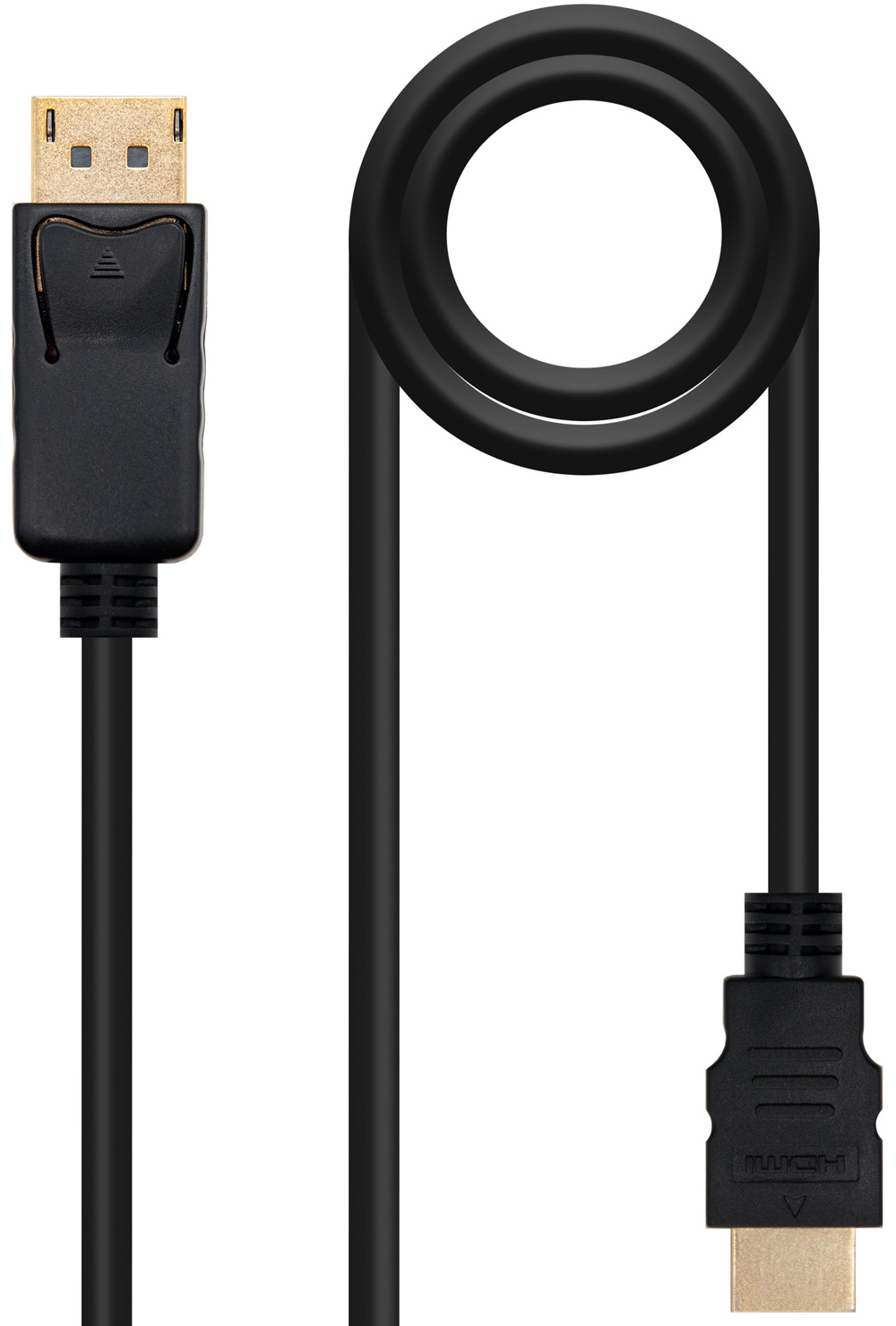 Cable Conversor NanoCable DisplayPort/M para HDMI/M 1.5 M Negro