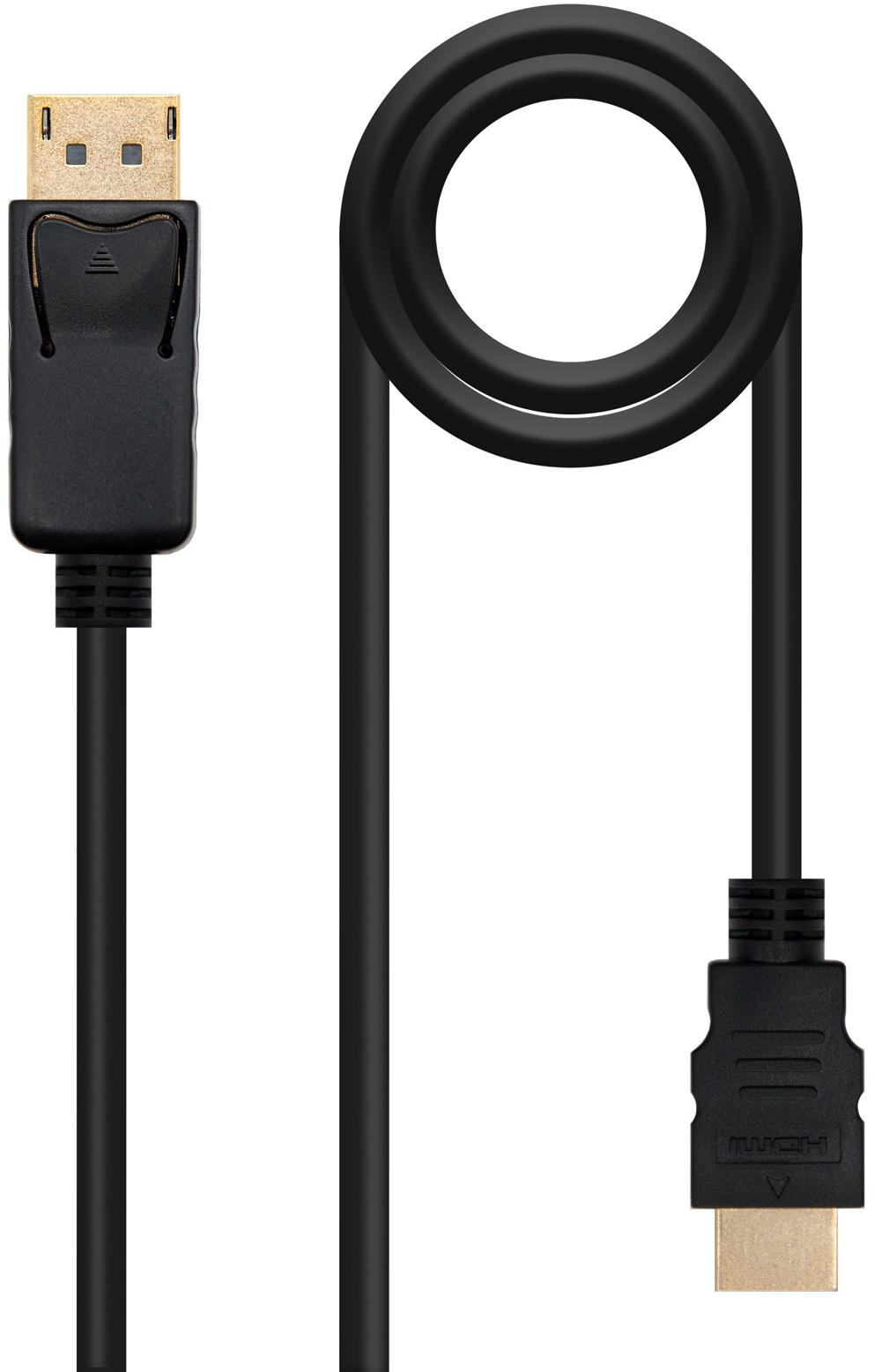 Cable Conversor NanoCable DisplayPort/M para HDMI/M 1 M Negro