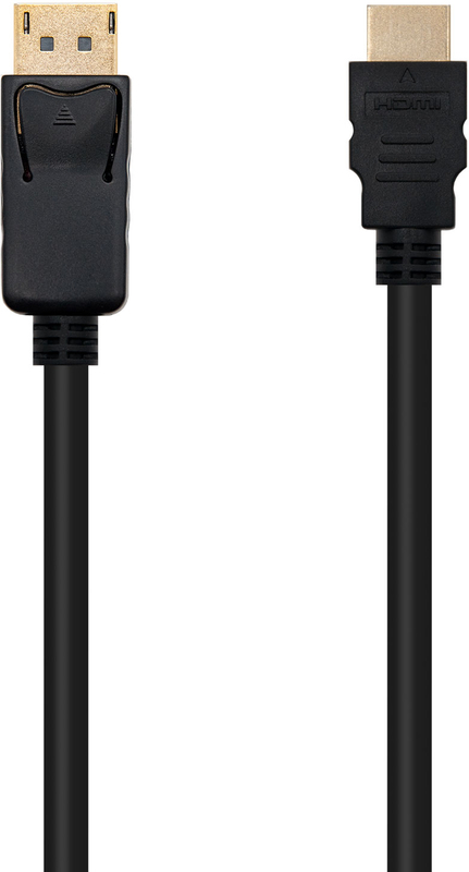 Nanocable - Cable Conversor NanoCable DisplayPort/M para HDMI/M 2 M Negro