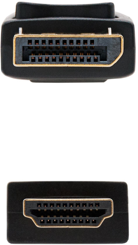 Nanocable - Cable Conversor NanoCable DisplayPort/M para HDMI/M 2 M Negro