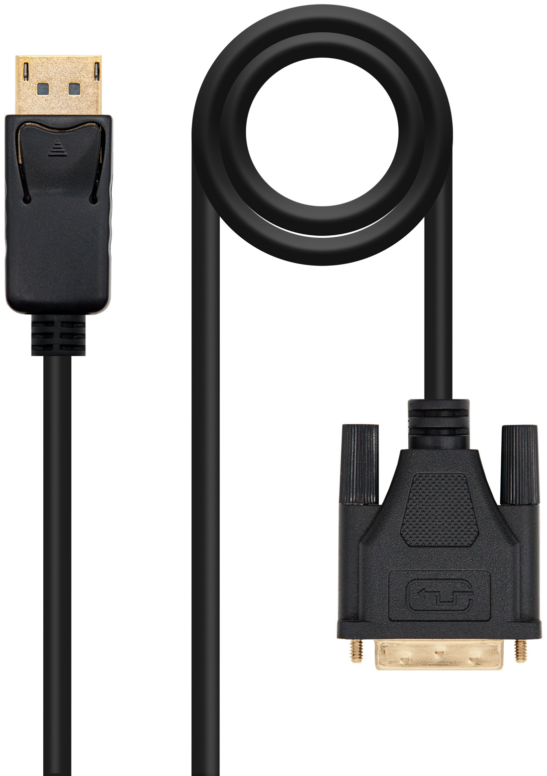 Cable Conversor NanoCable DisplayPort/M para DVI/M 1 M Negro