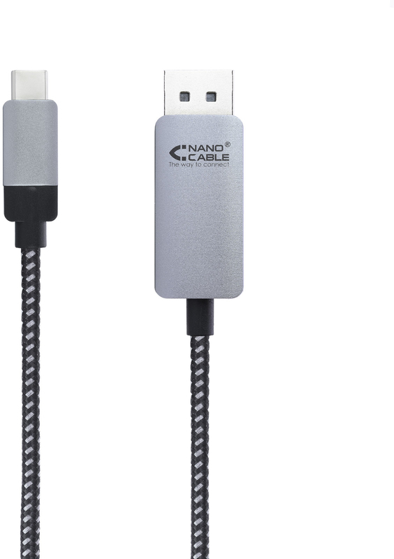 Nanocable - Cable Conversor NanoCable USB-C/M para DisplayPort/M 1.8 M Negro