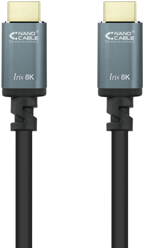 Nanocable - Cable HDMI V2.1 8K NanoCable IRIS USB-A M/M 2 M Negro