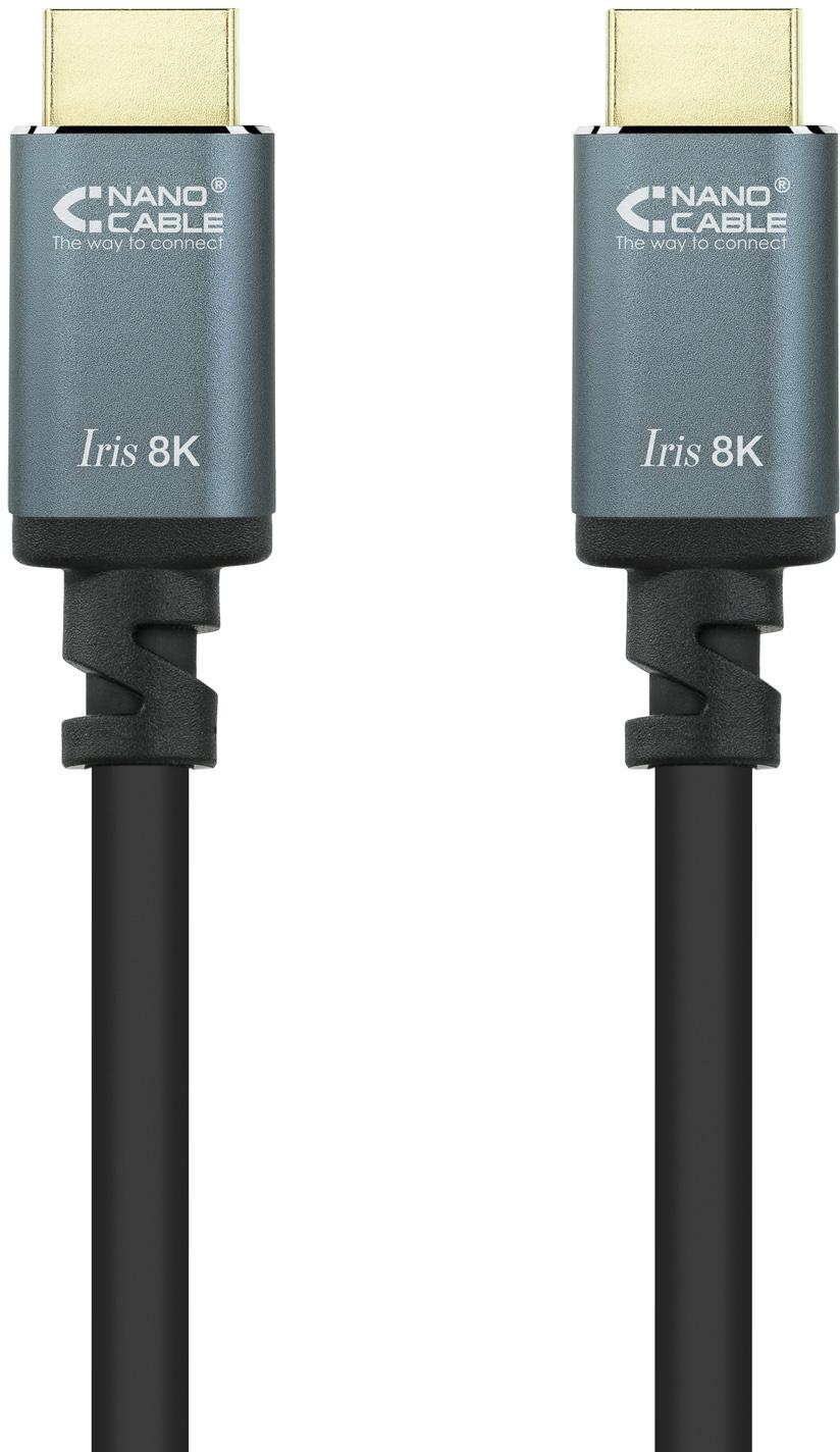 Nanocable - Cable HDMI V2.1 8K Nanocable IRIS A M/M 5 M Negro