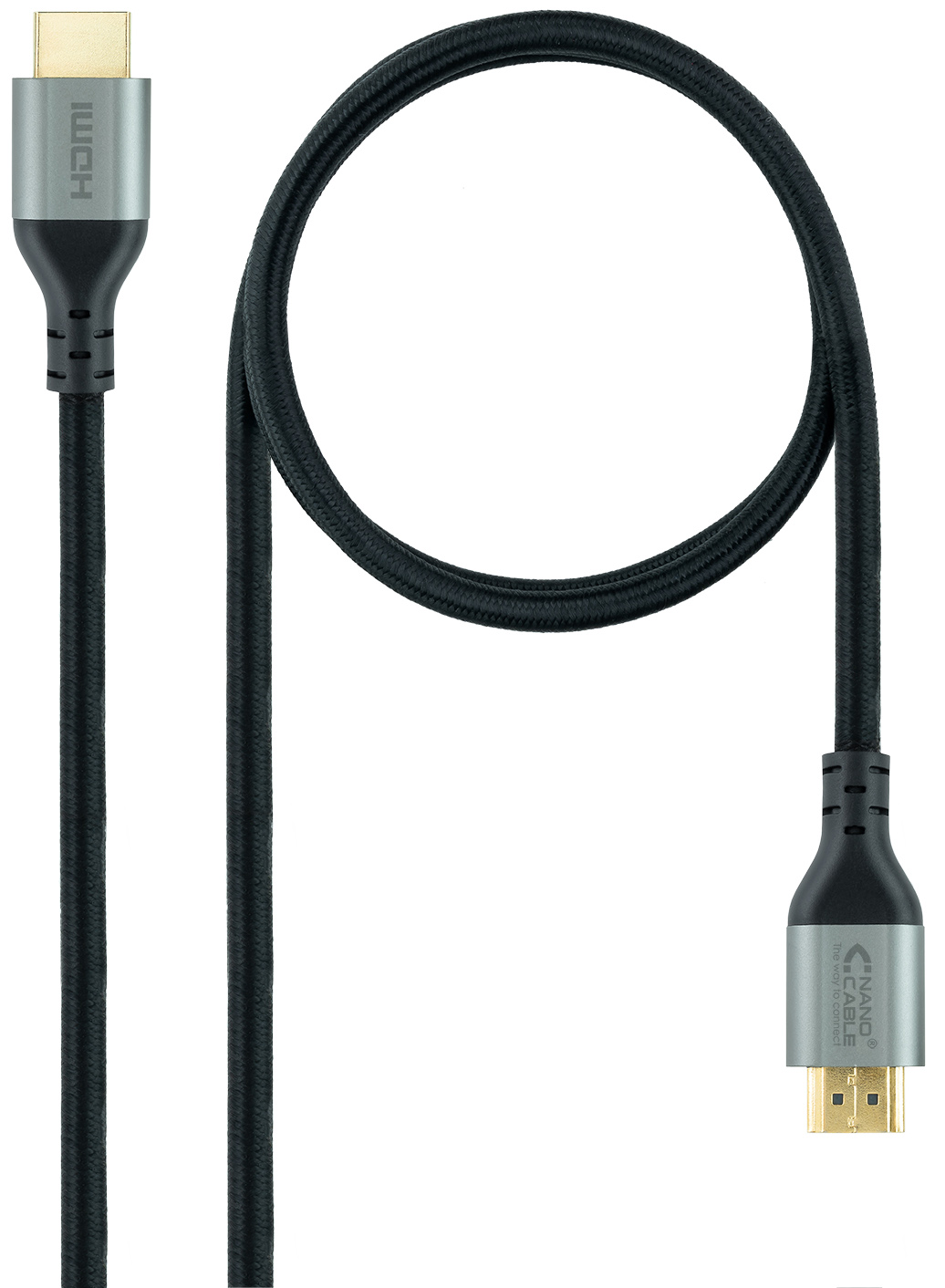 Cable HDMI V2.1 Ultra High Speed NanoCable USB-A M/M 1.5 M Negro Certificado ULTRA