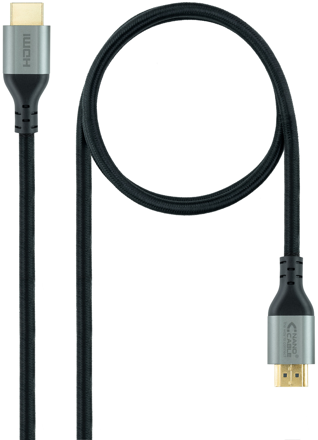 Cable HDMI V2.1 Ultra High Speed NanoCable USB-A M/M 1 M Negro Certificado ULTRA