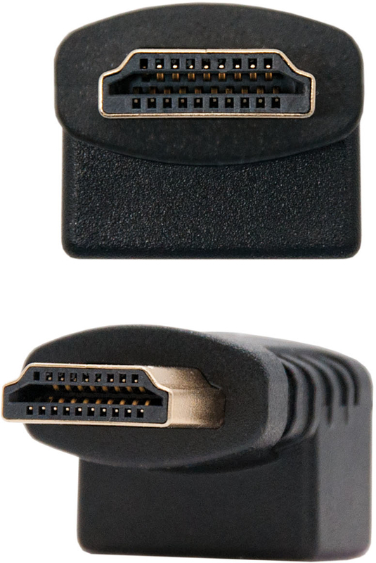 Nanocable - Adaptador Angular NanoCable HDMI M/F Negro