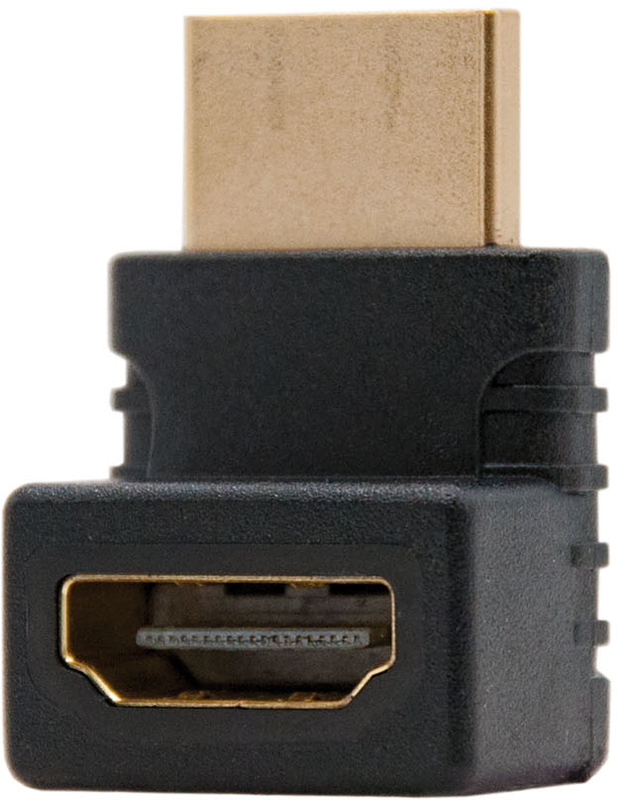 Nanocable - Adaptador Angular NanoCable HDMI M/F Negro