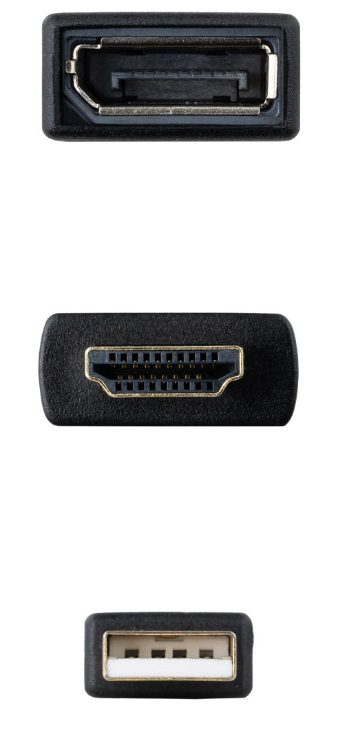 Nanocable - Adaptador NanoCable HDMI 2.0 para DisplayPort V1.2 0.2 M Negro