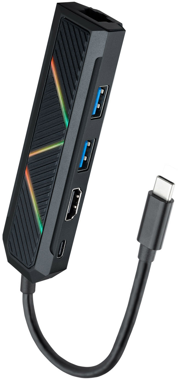 Nanocable - Hub USB-C NanoCable 2x USB-A / USB-C PD 3.0 (100W) / HDMI / RJ45