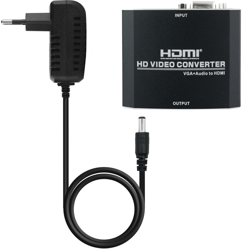 Nanocable - Adaptador NanoCable SVGA/Audio para HDMI Negro