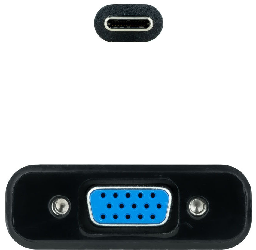 Nanocable - Adaptador NanoCable USB-C M para VGA F 10 CM Negro