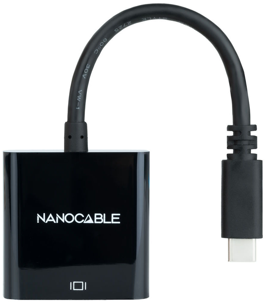 Nanocable - Adaptador NanoCable USB-C M para HDMI F 15 CM Negro