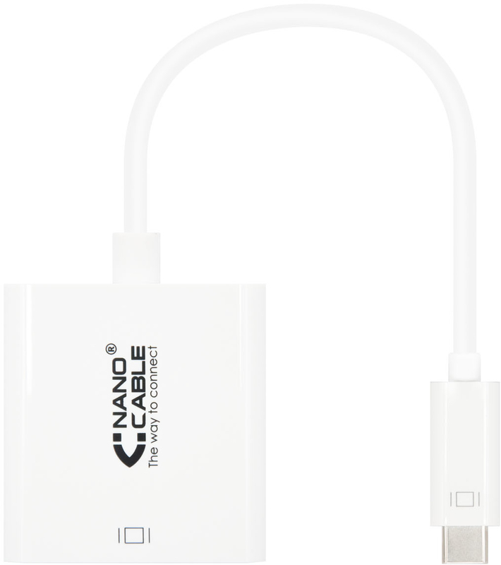 Adaptador NanoCable USB-C M para HDMI F 15 CM Blanco