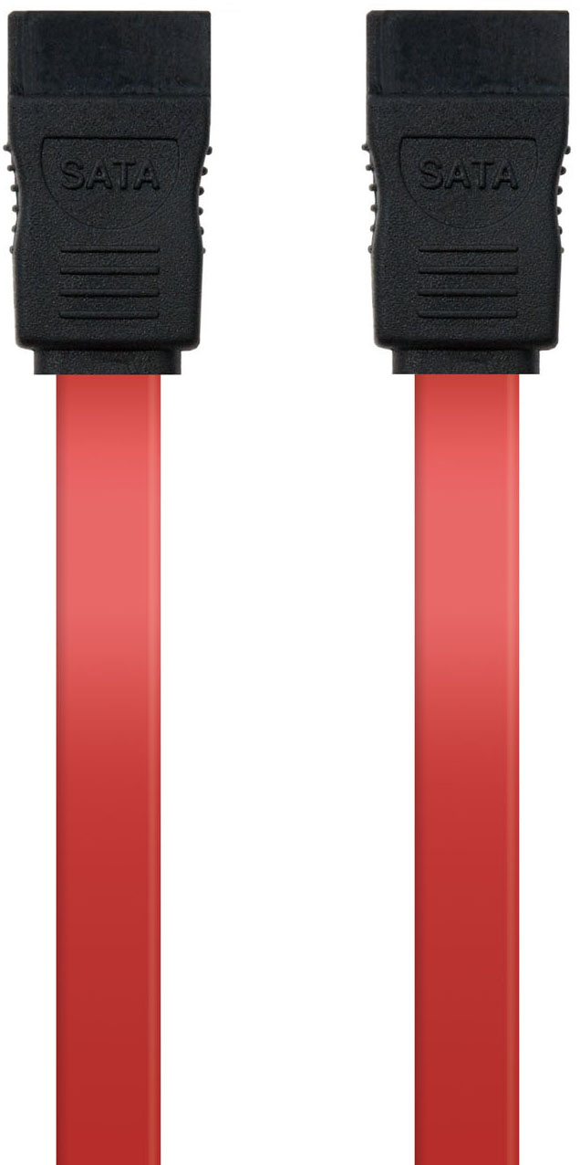 Nanocable - Cable SATA III NanoCable 50 CM Rojo