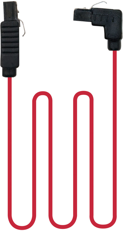 Nanocable - Cable SATA III Angular NanoCable 50 CM Rojo c/trave