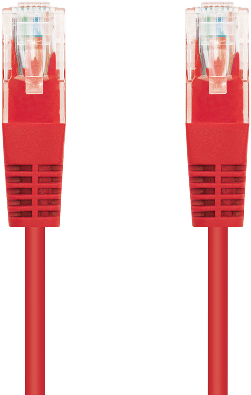 Nanocable - Cable de Red NanoCable RJ45 UTP CAT.5E AWG24 0.5M Rojo