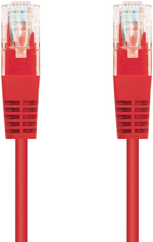 Nanocable - Cable de Red NanoCable RJ45 UTP CAT.5E AWG24 1 M Rojo