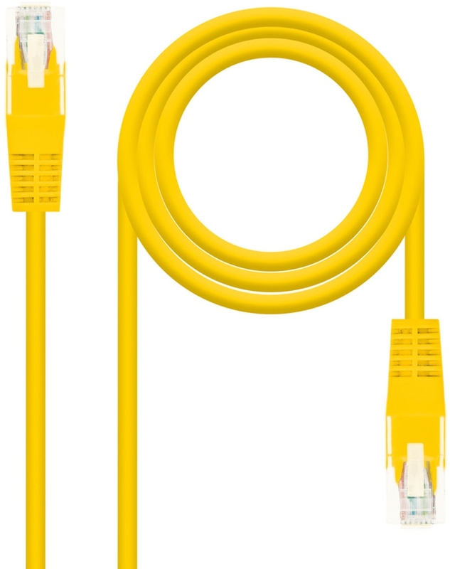 Cable de Red NanoCable RJ45 CAT.6 UTP AWG24 25 CM Amarillo