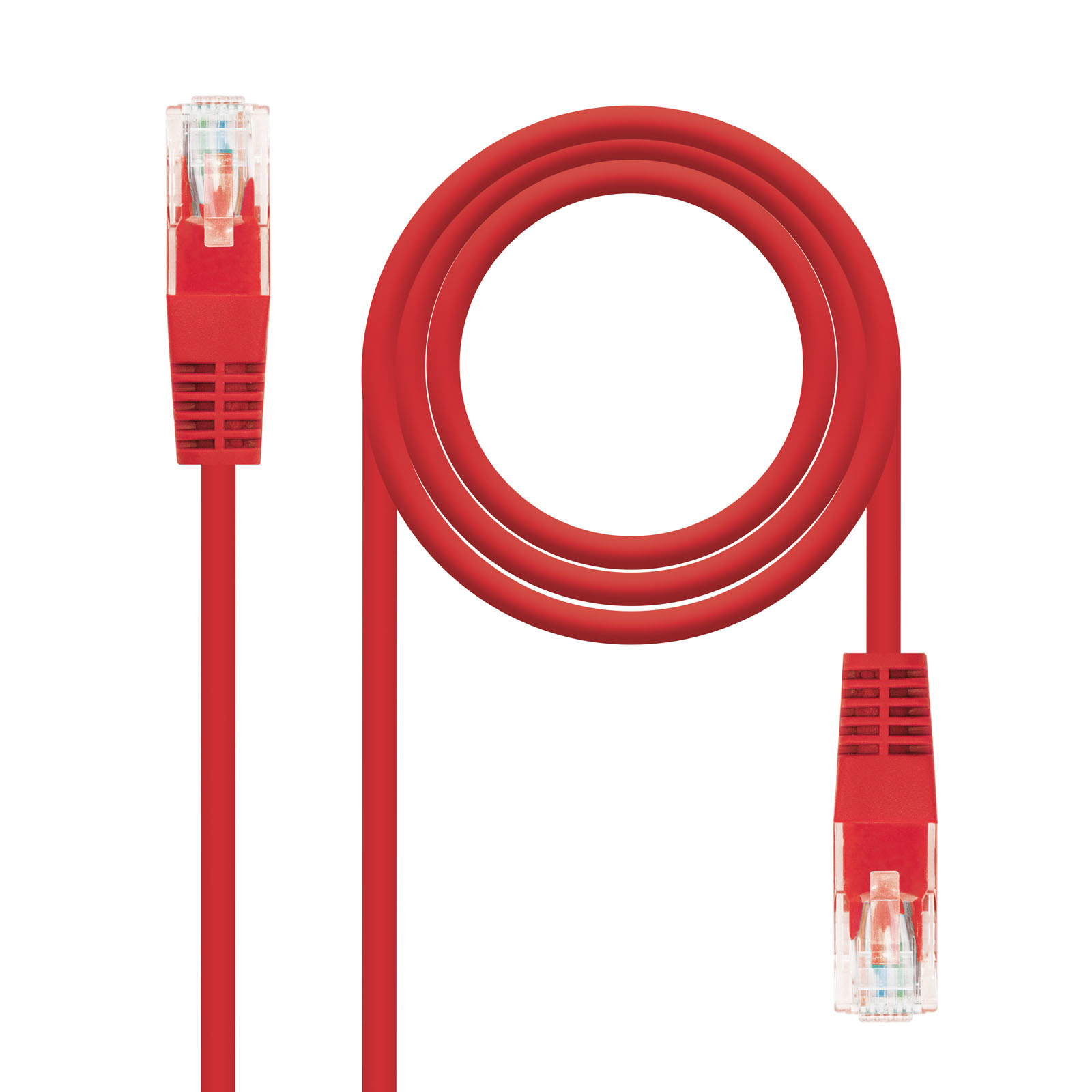 Nanocable - Cable de Red NanoCable RJ45 CAT.6 UTP AWG24 30 CM Rojo