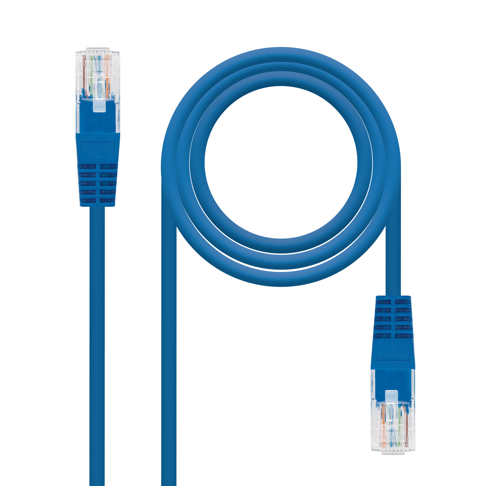 Cable de Red NanoCable RJ45 CAT.6 UTP AWG24 1 M Azul