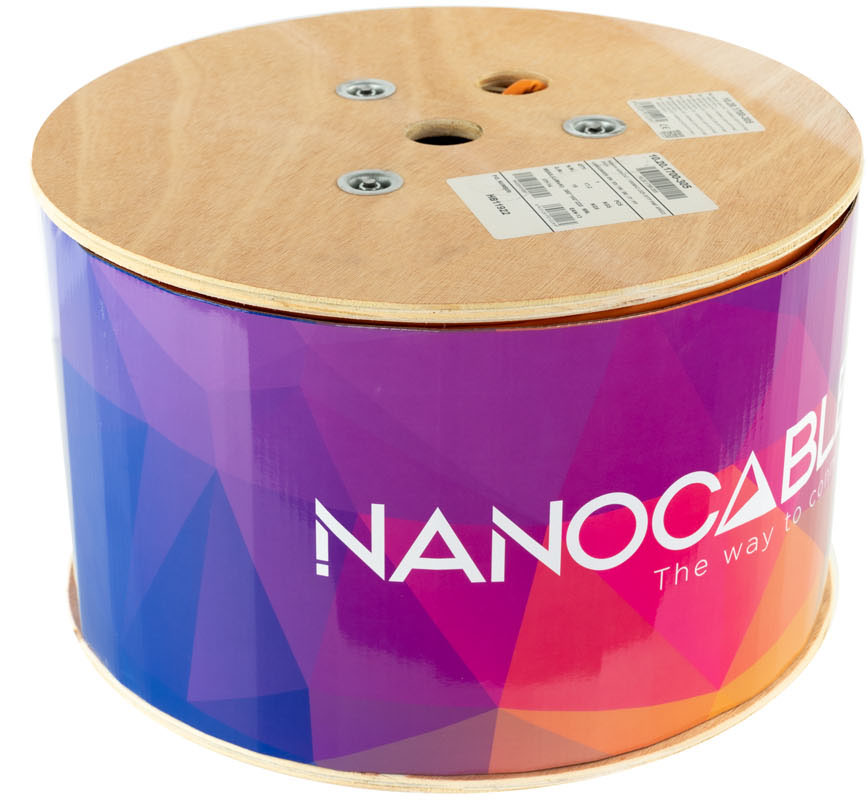 Nanocable - Bobina de Red NanoCable RJ45 LSZH CAT.7 600MHZ SFTP AWG26 305 M Naranja