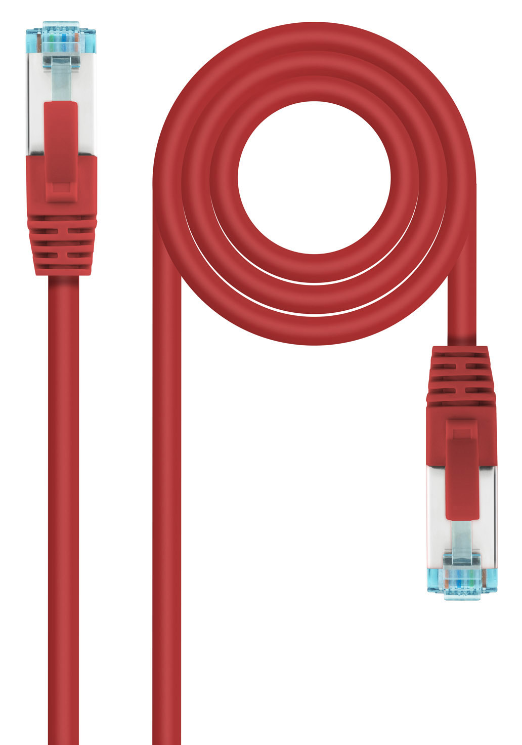 Nanocable - Cable de Red NanoCable RJ45 LSZH CAT.7 600MHZ SFTP AWG26 30 CM Rojo