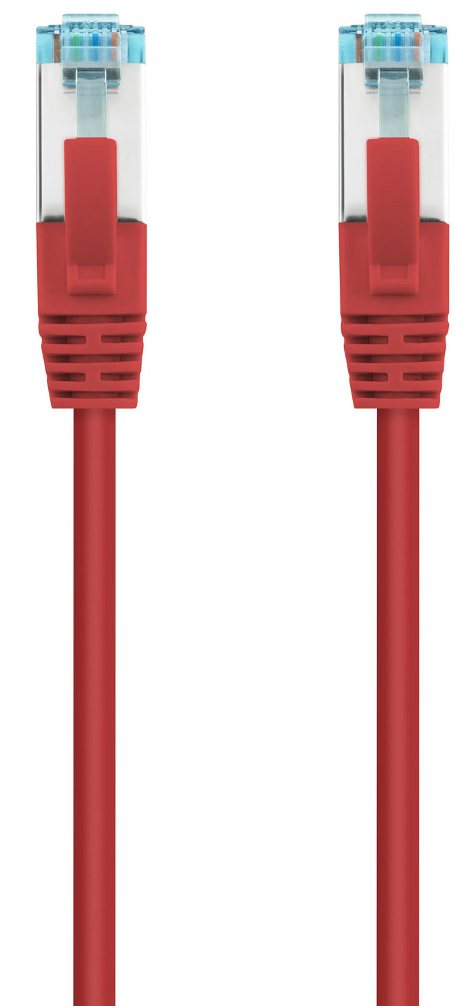 Nanocable - Cable de Red NanoCable RJ45 LSZH CAT.7 600MHZ SFTP AWG26 2 M Rojo