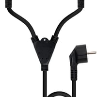 Cable de Alimentación Duplo CEE7/M > 2xC13/H 3 M Negro