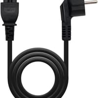 Cable de Alimentación Trevo Nanocable CEE7 Angular/M-C5/F 2 M Negro