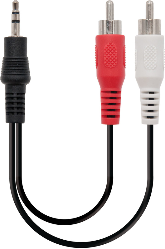 Cable de Audio NanoCable 3.5/M-2xRCA/M 0.3 M