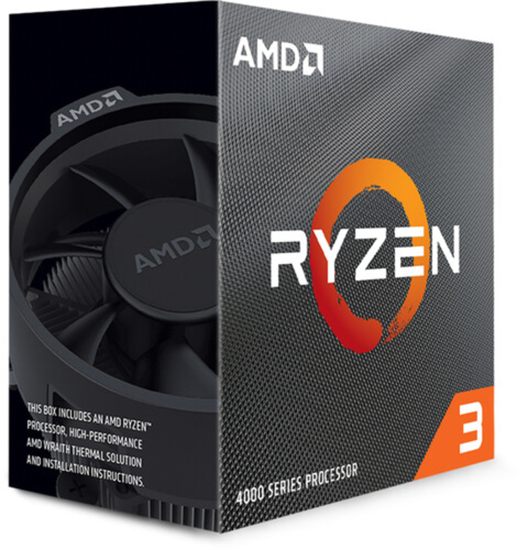 AMD - Procesador AMD Ryzen 3 4100 4-Core (3.8GHz-4.0GHz) 6MB AM4
