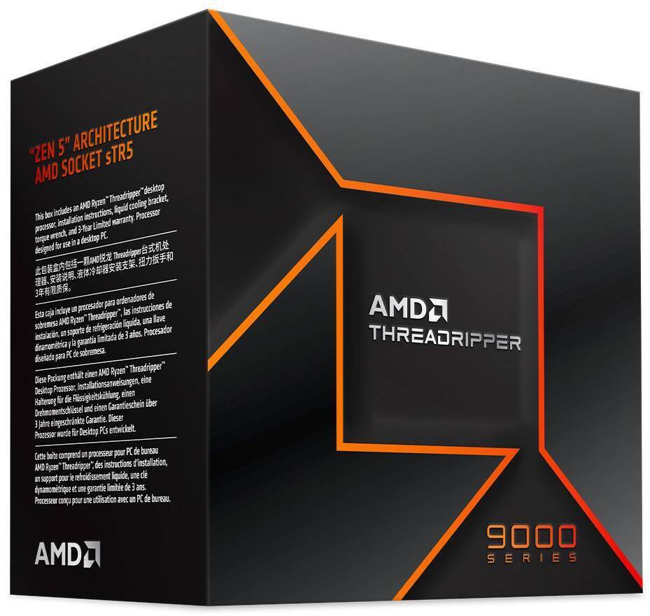 AMD - Procesador AMD Threadripper PRO 9965WX 24-Core (4.2GHz-5.4GHz) 152MB sTR5 TRX50 / WRX90 / Pro 695